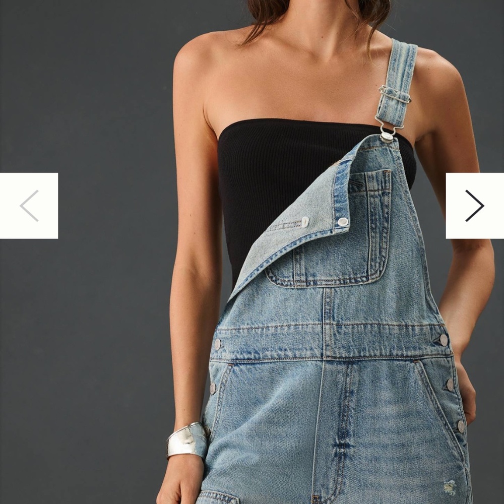 NWT Anthropologie Pistola Arden denim overalls